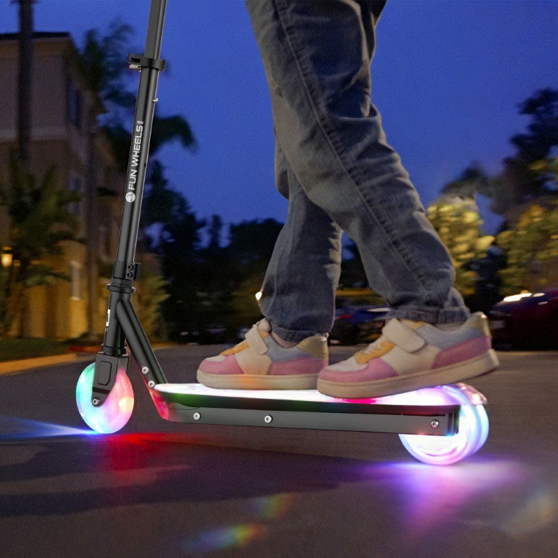 Koloběžka elektrická REBEL Fun Wheels Light Blue dětská