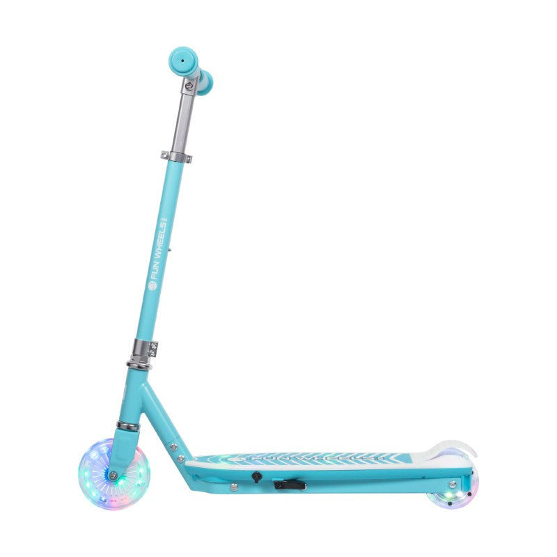 Koloběžka elektrická REBEL Fun Wheels Light Blue dětská