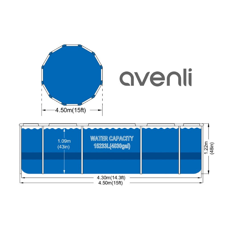 Bazén AVENLI Premium 457x122cm sada