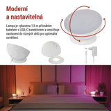 GoSmart LED ambientní lampa EMOS ZCW11WR, bílá, teplá bílá–studená bílá/ RGB, WiFi