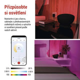 GoSmart LED ambientní lampa EMOS ZCW11BR, černá, teplá bílá–studená bílá/ RGB, WiFi