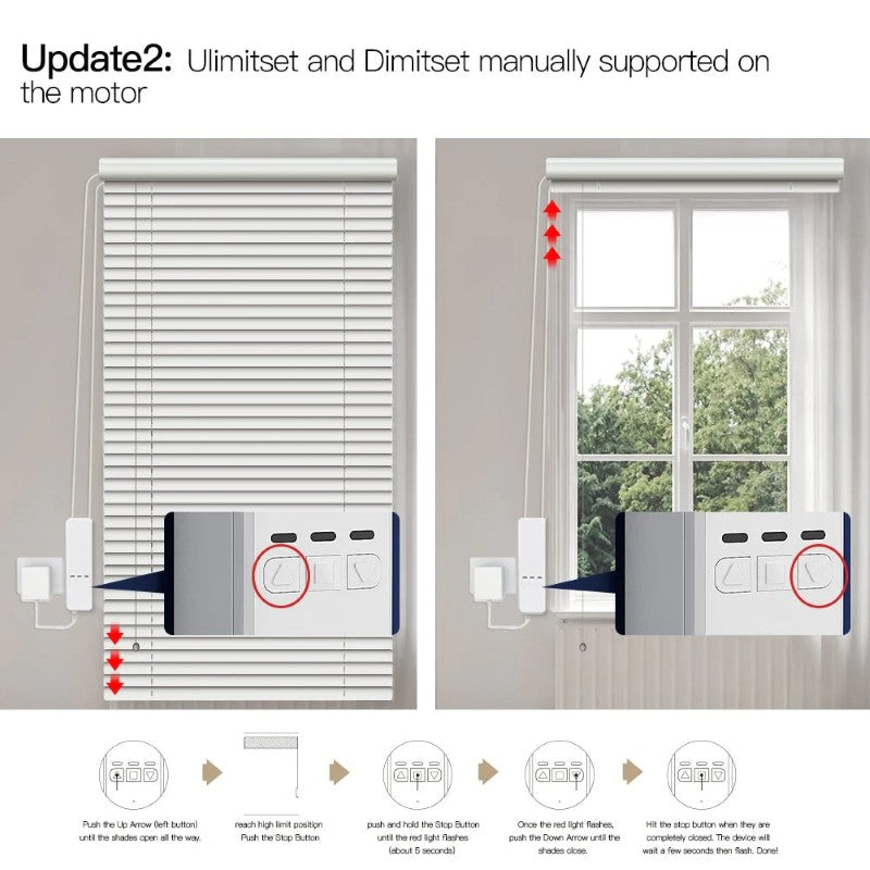 Smart motor žaluzií a rolet MOES Curtain Controller Retrofit WiFi Tuya