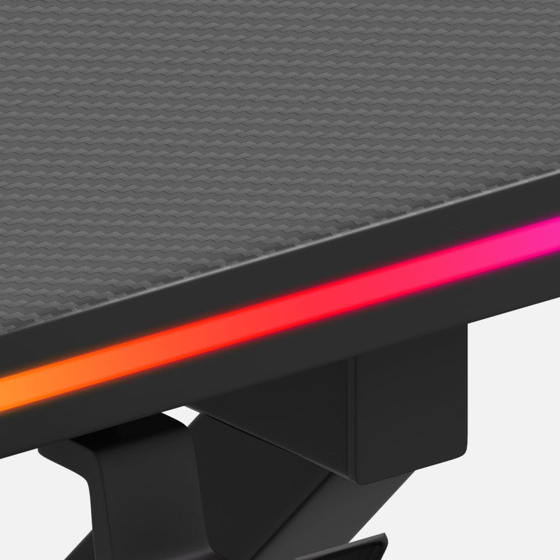 Stůl herní HUZARO Hero 1.7 RGB Black 120cm