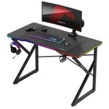 Stůl herní HUZARO Hero 1.7 RGB Black 120cm