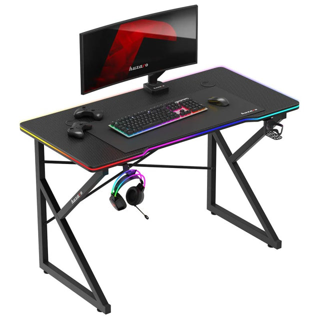 Stůl herní HUZARO Hero 1.7 RGB Black 120cm