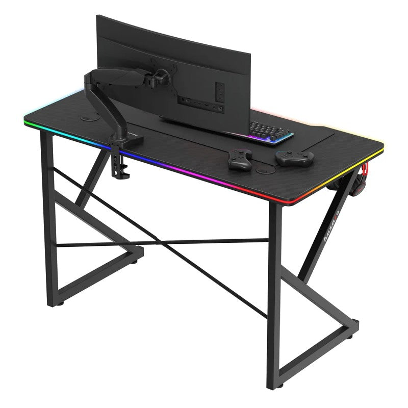 Stůl herní HUZARO Hero 1.7 RGB Black 120cm