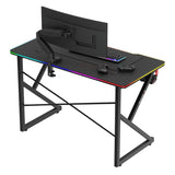 Stůl herní HUZARO Hero 1.7 RGB Black 120cm