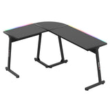 Stůl herní HUZARO Hero 6.0 RGB Black Corner 147cm