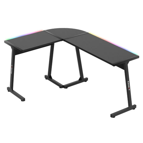 Stůl herní HUZARO Hero 6.0 RGB Black Corner 147cm