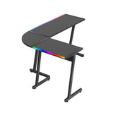 Stůl herní HUZARO Hero 6.0 RGB Black Corner 147cm