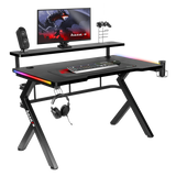Stůl herní HUZARO Hero 5.0 RGB Black 120cm
