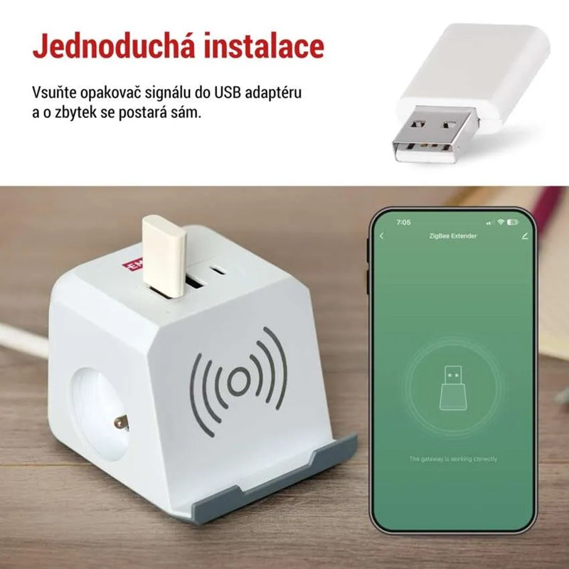 GoSmart opakovač signálu EMOS IP-2213Z pro ZigBee bránu