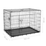 Psí klec REBEL RA-1205 XXXL 122x76x83cm