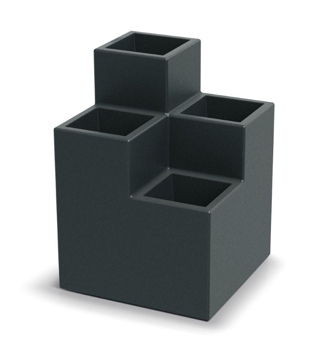 Květináč CUBLA STEPA QUATRO tmavě šedá 58cm