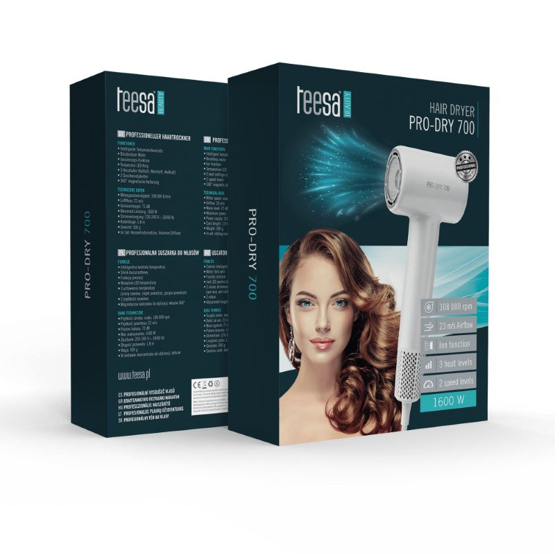 Fén na vlasy TEESA Pro Dry 700 White
