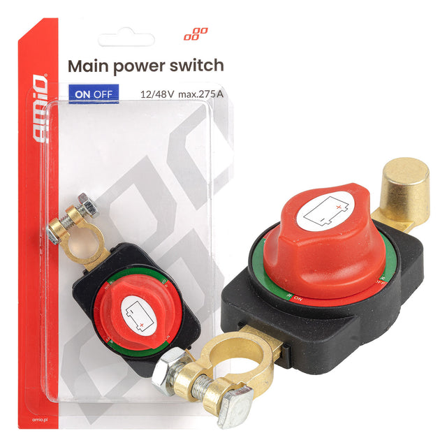 Bateriový odpojovač 12V-48V max 275A AMiO-04830