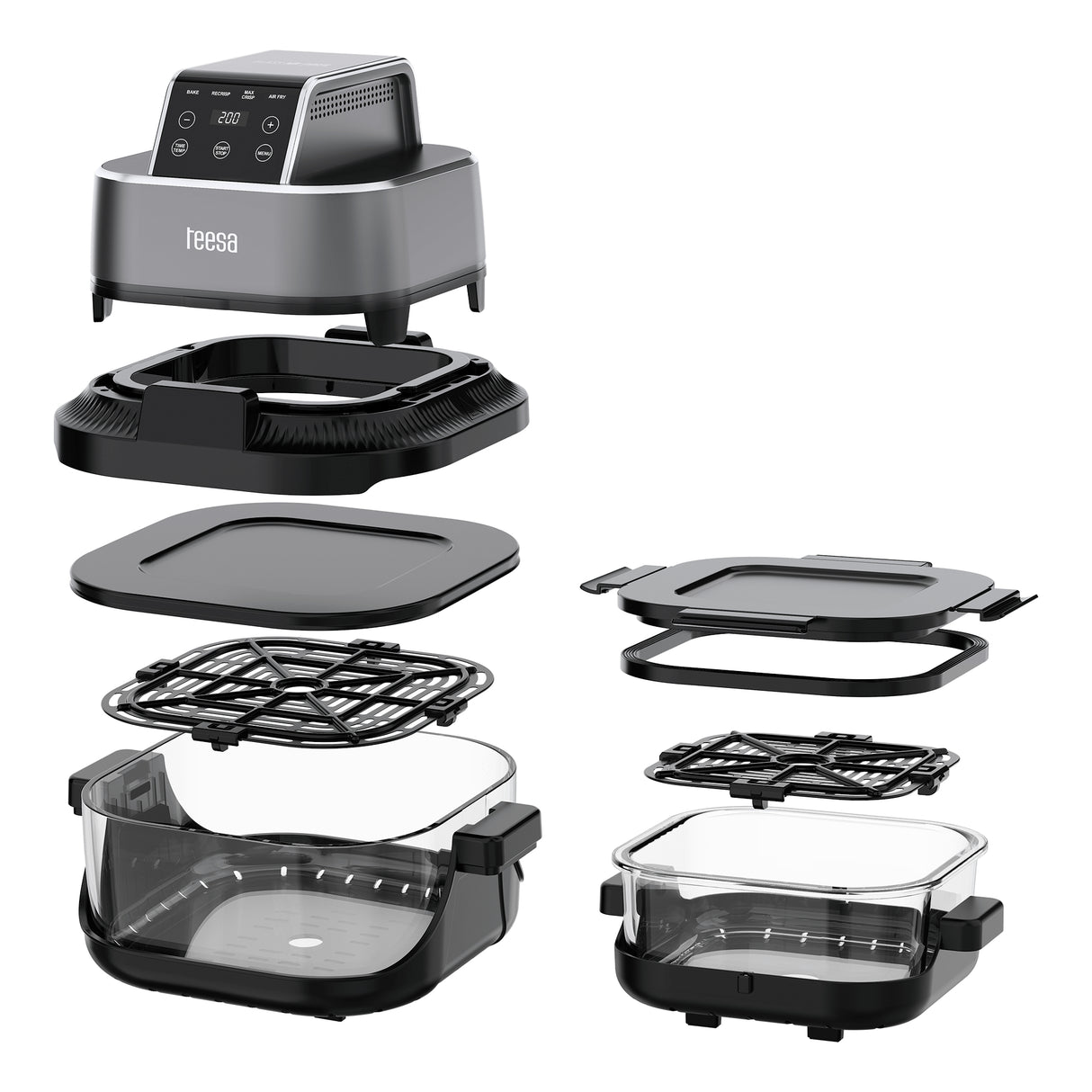 Fritéza TEESA Glass Air Fryer TSA8090