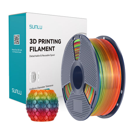 Filament SUNLU PLA Transparent 01 1kg Rainbow 1,75mm