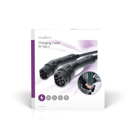 Kabel nabíjecí NEDIS EVCA11KWBK50 11kW 16A 3 fáze 5m pro elektromobily