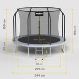Trampolína REBEL RBA-8001 244cm