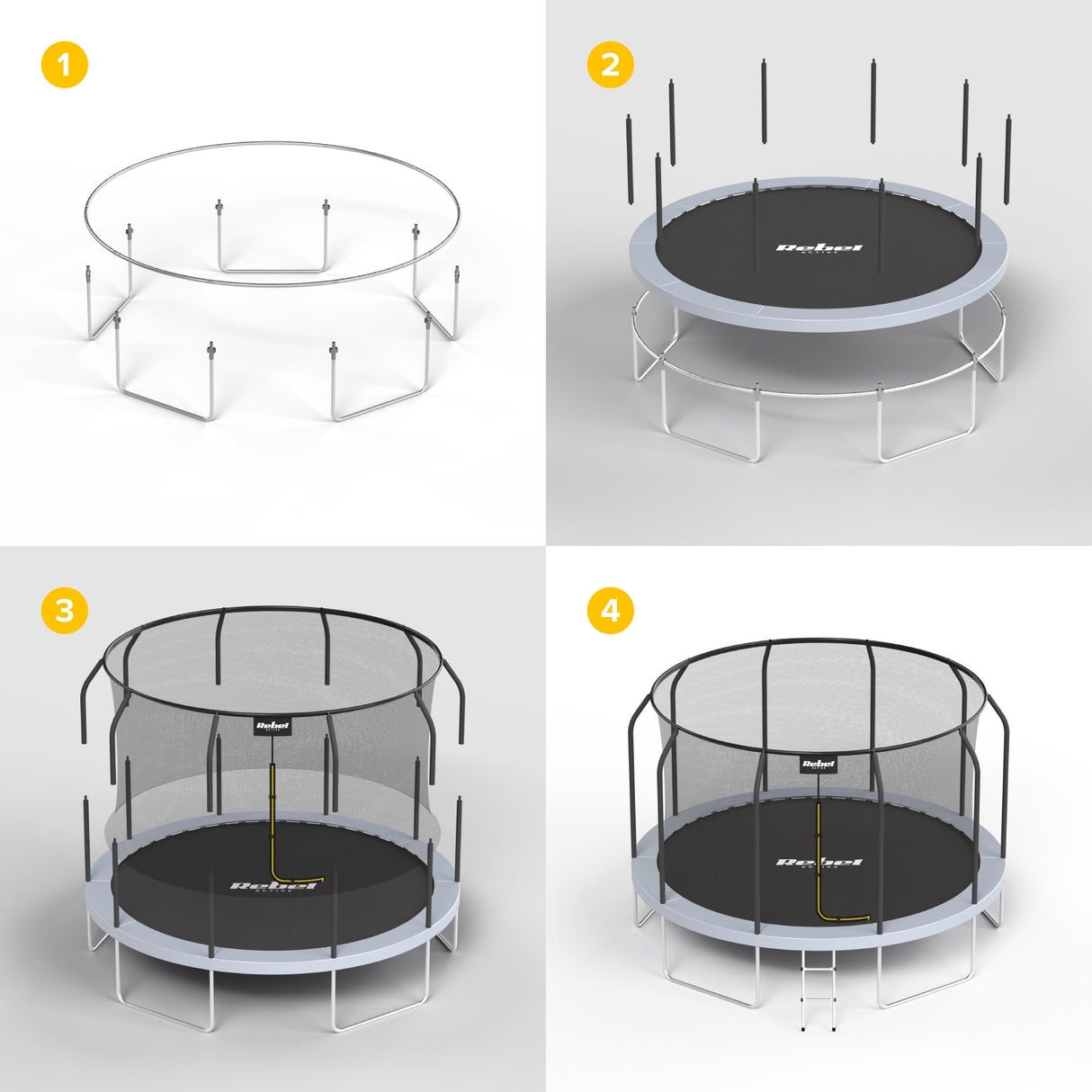 Trampolína REBEL RBA-8003 366cm