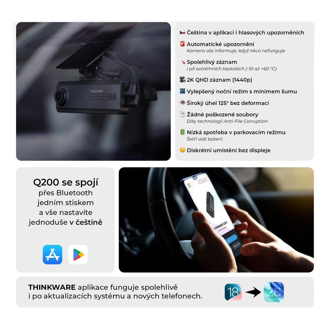 Kamera do auta THINKWARE Q200 2CH WiFi