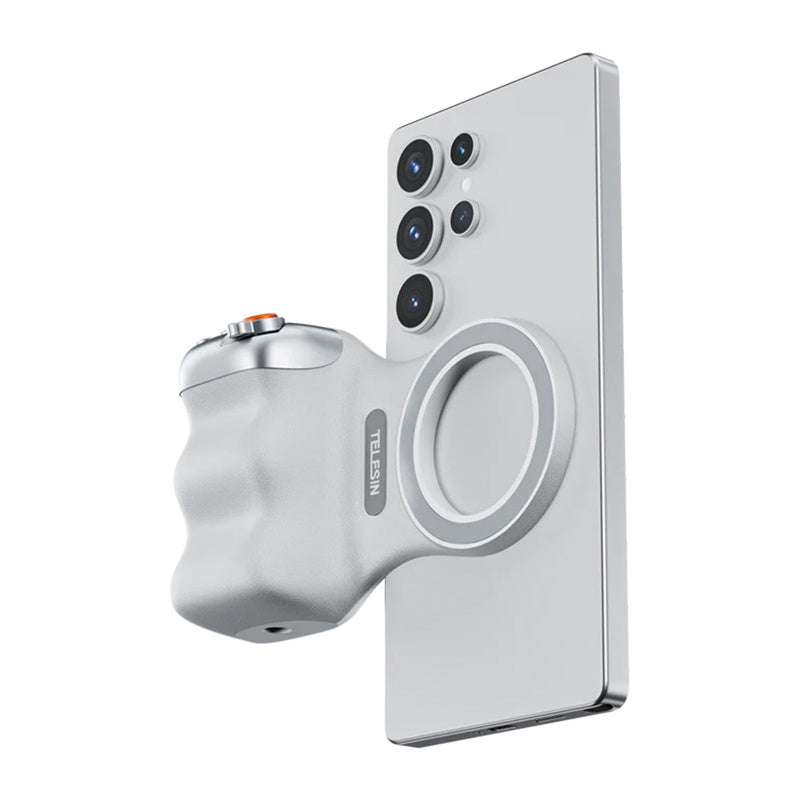 Držák telefonu MagSafe TELESIN Fun Shot Grip2 White