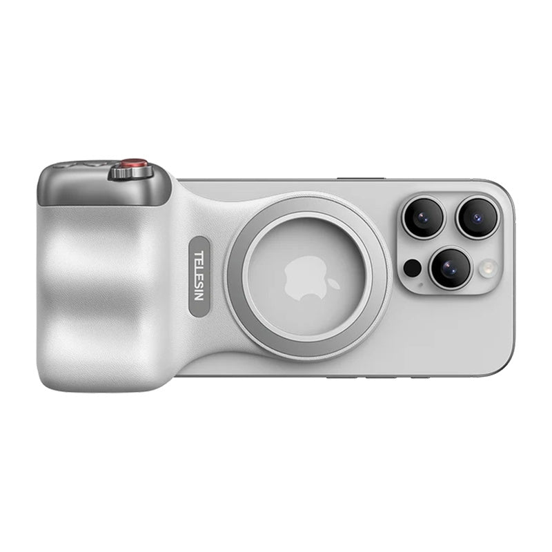 Držák telefonu MagSafe TELESIN Fun Shot Grip2 White