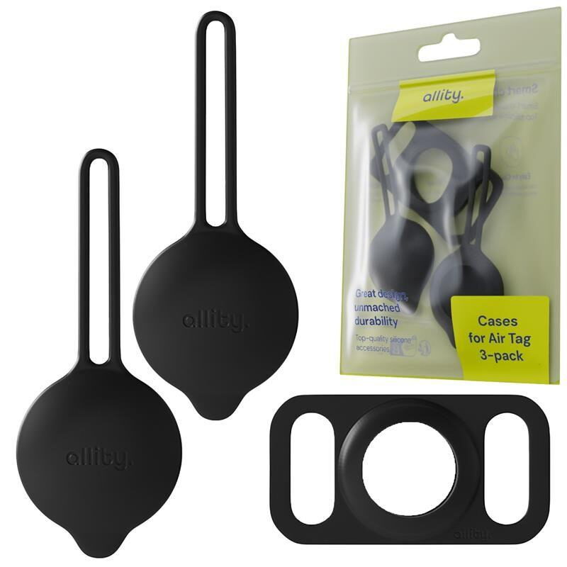 Pouzdro ALLITY ASA-300 pro Apple AirTag Black 3ks