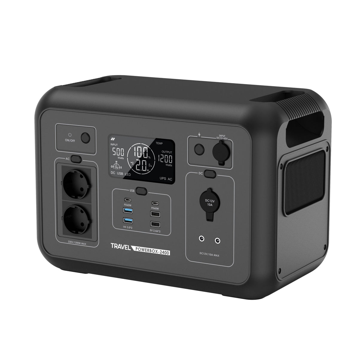 Nabíjecí stanice VOLT Travel Powerbox 2400 1200W