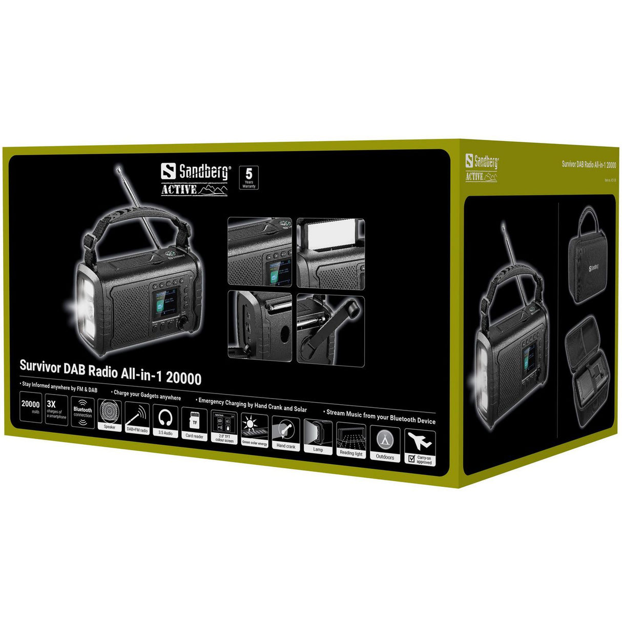 Radio SANDBERG Survivor  All-in-1 20000 DAB