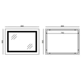 Zrcadlo koupelnové MIXXUS MR12-80×60-REVERSE Warm