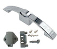 Nábytkový zámek do karavanů chrom - push lock
