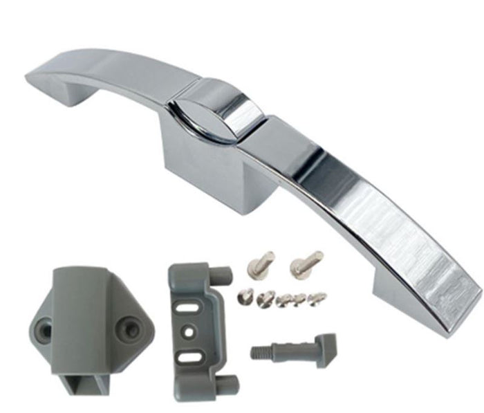 Nábytkový zámek do karavanů chrom - push lock