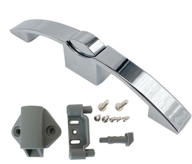 Nábytkový zámek do karavanů chrom - push lock