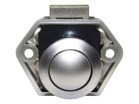 Nábytkový zámek do karavanů stříbrná - push lock