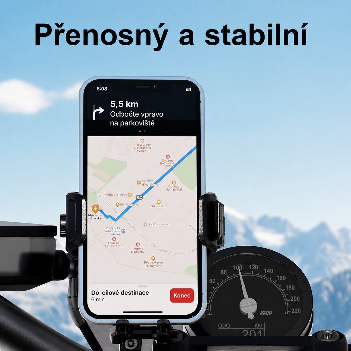 Univerzální držák telefonu na kolo/motocykl CARCLEVER r18