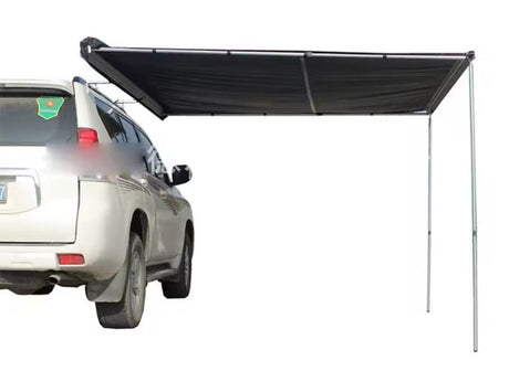 Markýza na auto boční černá/písková 2x2m
