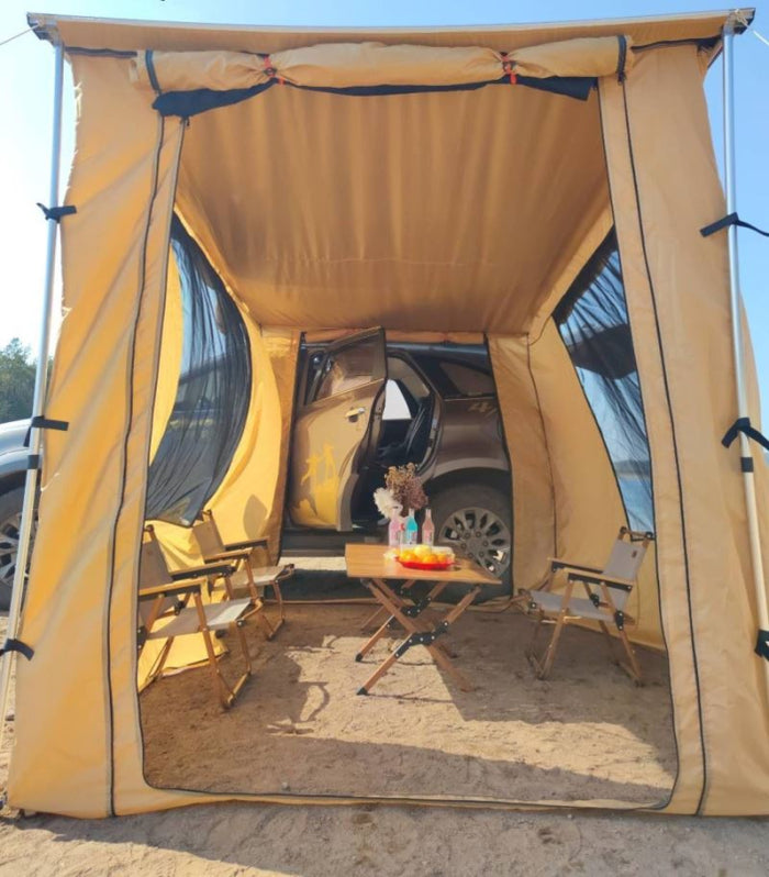 Zástěny pro markýzu na auto boční pískové 2x3m