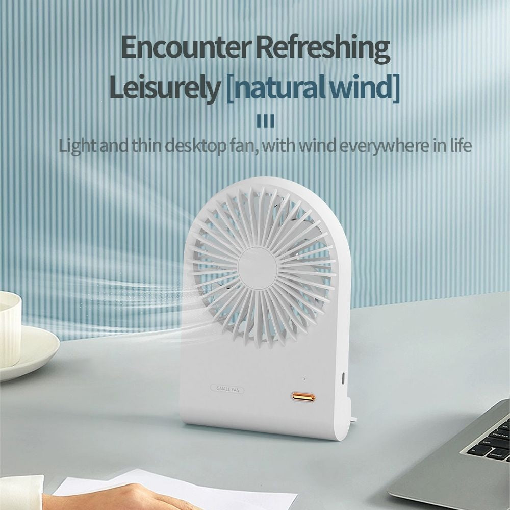 Mini přenosný ventilátor HOCO HX125 bílý