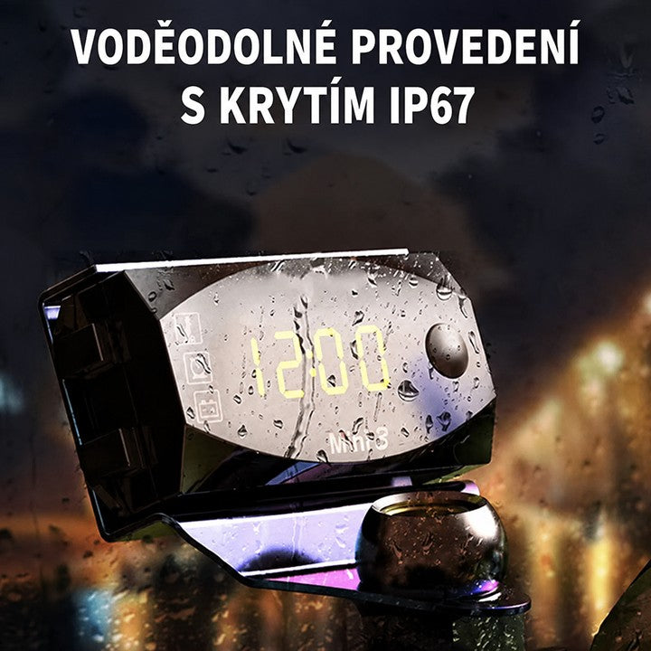 Multifunkční digitální ukazatel pro motocykl STU 35608 3v1