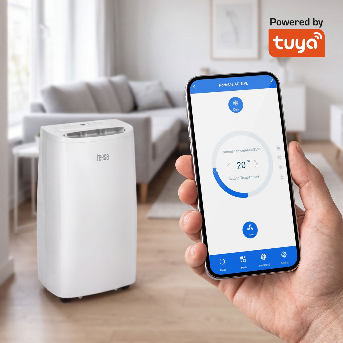 Mobilní klimatizace TEESA TSA8121 WiFi Tuya