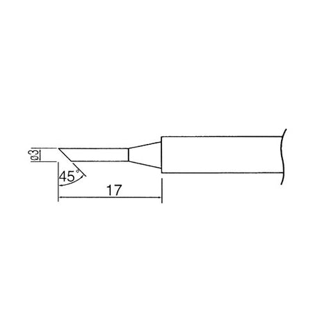 Hrot N1-36 pr.3.0mm  (ZD-929C,ZD-931)