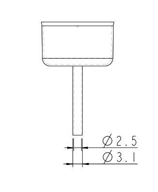 Tryska A-2131 pr.3,1mm