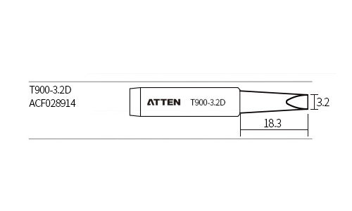 Hrot T900-3.2D Chisel Tip