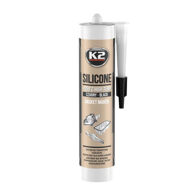 Silikon pro utěsnění části motoru při montáži K2 SILICONE BLACK 300g