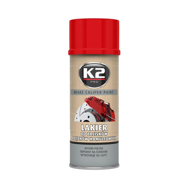 Barva na brzdové třmeny a bubny K2 BRAKE CALIPER PAINT 400ml Červená