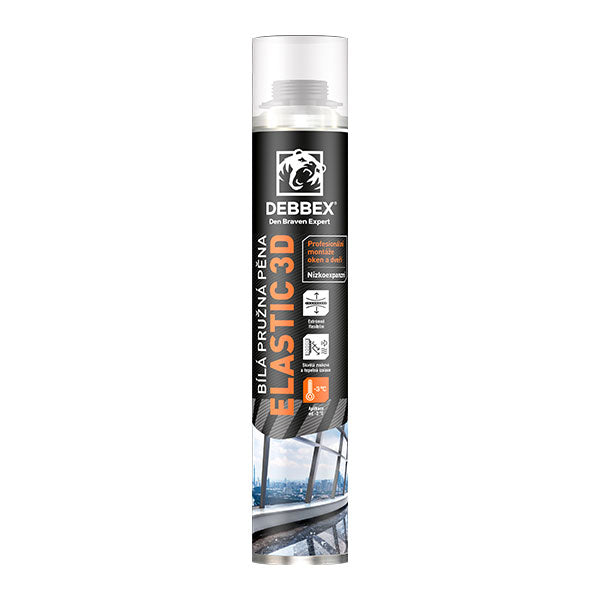 Pružná pěna DEBBEX ELASTIC 3D pistolová 750ml