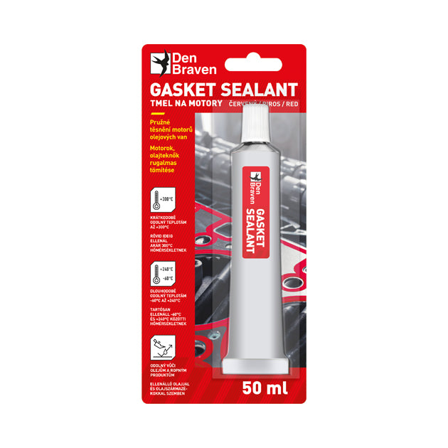 Gasket sealant DEN BRAVEN červený 50ml
