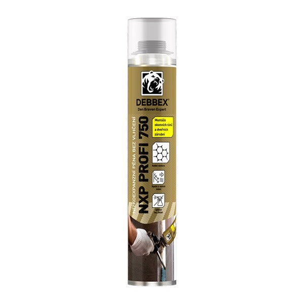 Pěna bez vlhčení DEBBEX NXP PROFI 750 nízkoexpanzní 750ml